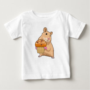 T-shirt Pour Bébé Hamster avec Muffin