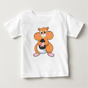 T-shirt Pour Bébé Hamster avec noyer