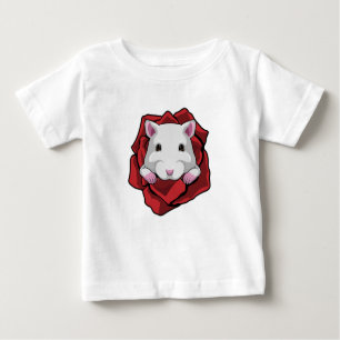 T-shirt Pour Bébé Hamster avec Rose