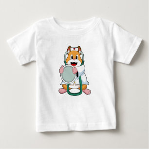 T-shirt Pour Bébé Hamster comme docteur avec Stethoscope.PNG