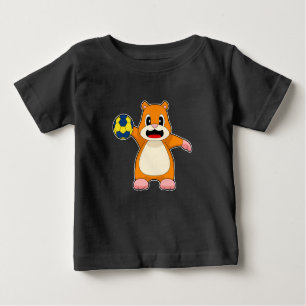T-shirt Pour Bébé Hamster Handball player Handball