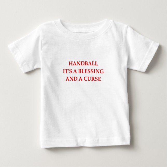T-shirt Pour Bébé handball (Devant)