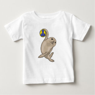 T-shirt Pour Bébé Handball joueur de phoque