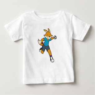 T-shirt Pour Bébé Handball joueur Fox