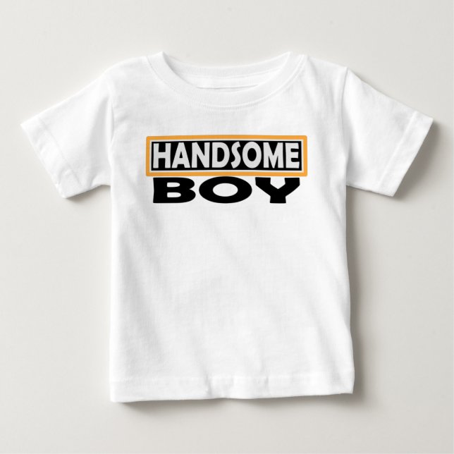 T-SHIRT POUR BÉBÉ HANDSOME GARÇON (Devant)