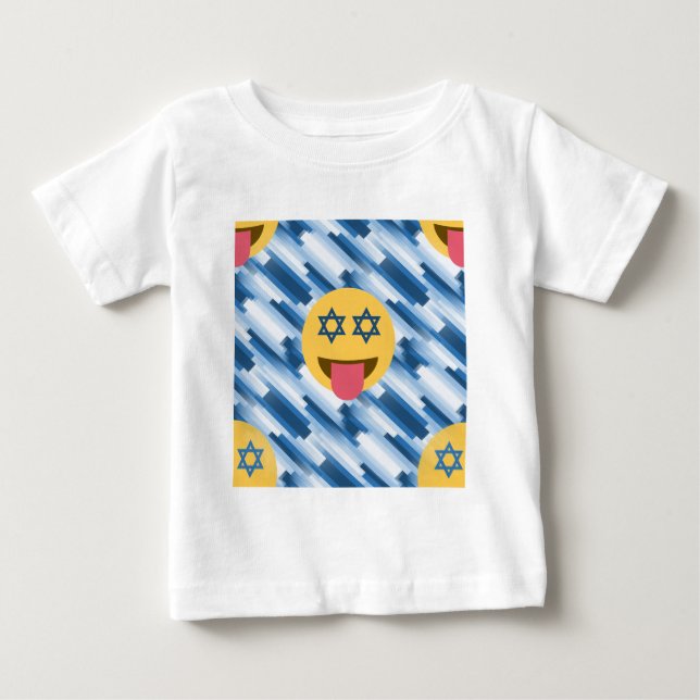 T-shirt Pour Bébé hanoukka chanukkah emoji (Devant)