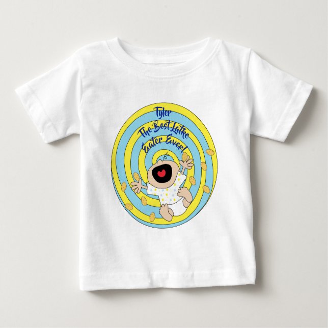 T-shirt Pour Bébé Hanoukka "Meilleur mangeur de latke" (Devant)