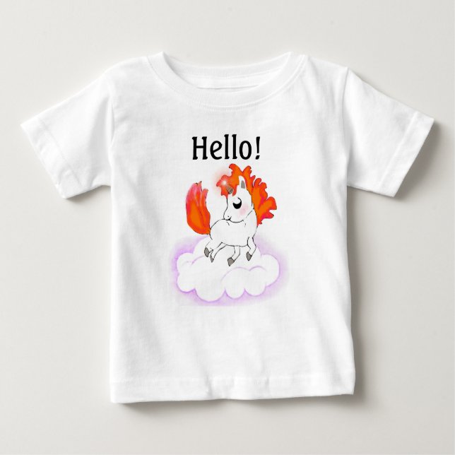 T-shirt Pour Bébé Happiness magic unicorn (Devant)