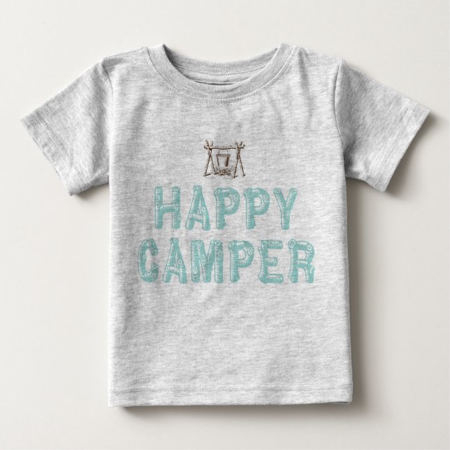 T-shirt Pour Bébé Happy Camper Tee (Devant)