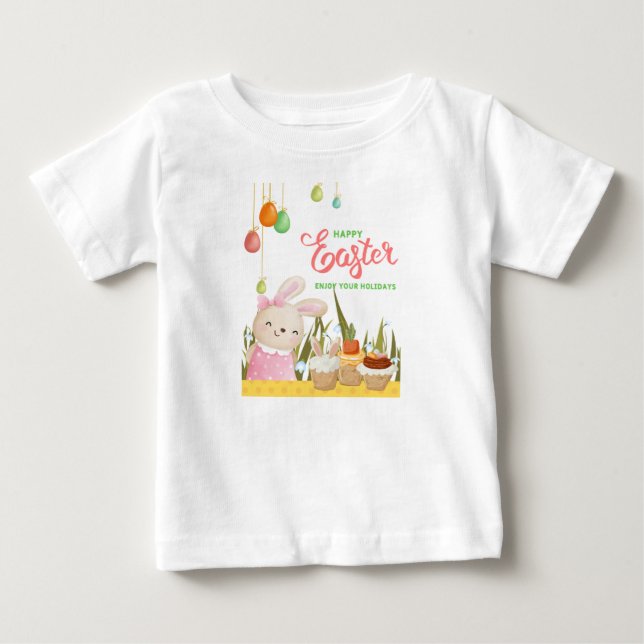 T-SHIRT POUR BÉBÉ HAPPY EASTER (Devant)