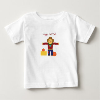 T-shirt Pour Bébé Happy Fall Y'all : Chemises bébé épouvantail d'aut