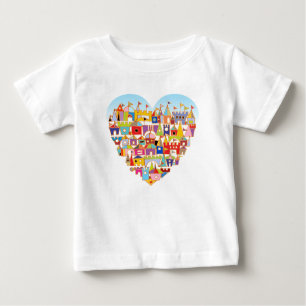 T-shirt Pour Bébé Happy Heart Village
