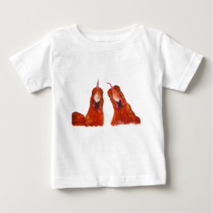 T-shirt Pour Bébé Happy Hens Chicken ' HARRIET & HUMBUG ' Bébé/Enfan