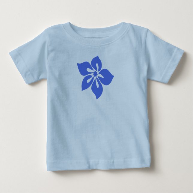 T-shirt Pour Bébé Happy Hibiscus Tropical Floral (Devant)