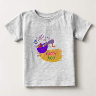 T-shirt Pour Bébé "Happy Holi - Un Art Festif"
