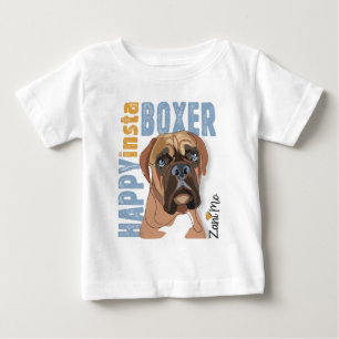 T-shirt Pour Bébé Happy Insta Boxer - Zani Mo Dog