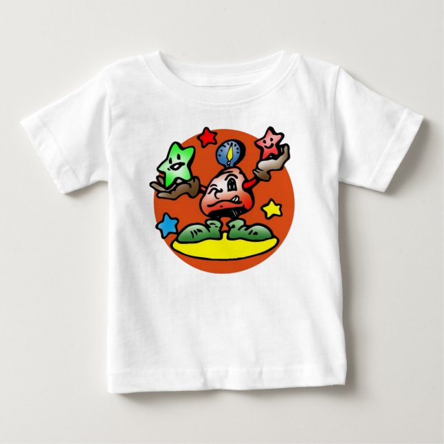 T-shirt Pour Bébé Happy Libra Scales avec étoiles (Devant)