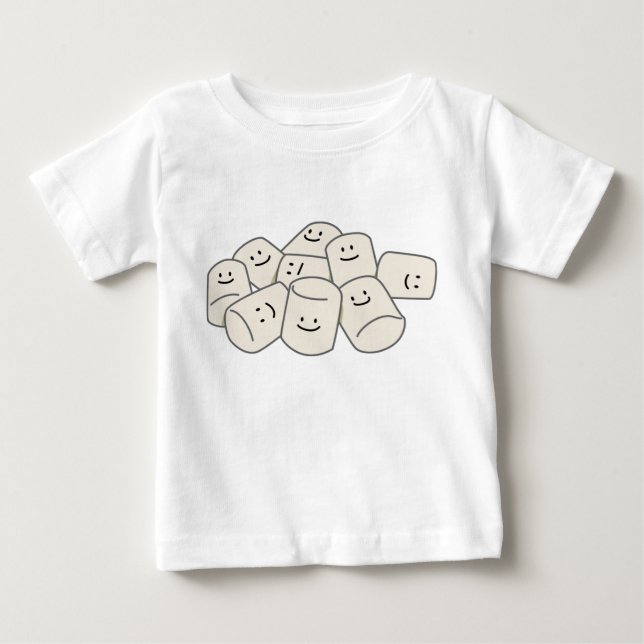 T-shirt Pour Bébé Happy Marshmallow copains collant puff ami doux (Devant)