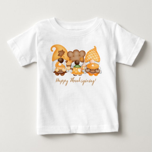 T-shirt Pour Bébé Happy Thanksgiving (Devant)