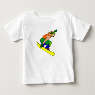 T-shirt Pour Bébé Hardcore Snowboard Gal