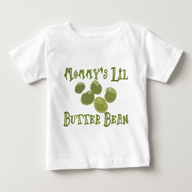 T-shirt Pour Bébé Haricot beurre de Lil de la maman (Devant)