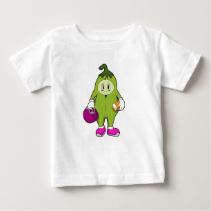 T-shirt Pour Bébé Haricot de football Sports