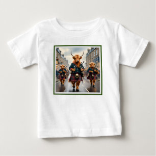 T-shirt Pour Bébé Harmonie des Highlands : groupe de vaches highland