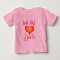 Harmonie parentale : Maman Love Papa Tee Design"