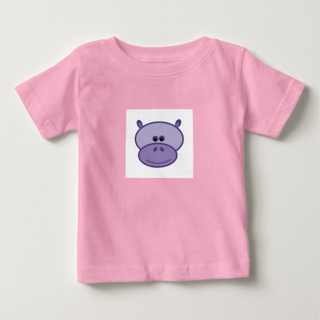 T-shirt Pour Bébé Harpo l'hippo (Devant)