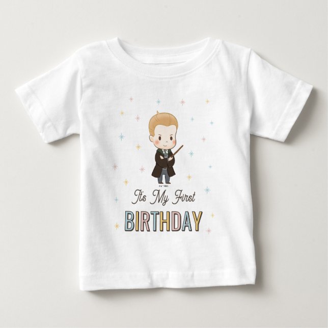 T-shirt Pour Bébé Harry Potter Chibi Draco Malfoy Magicien Anniversa (Devant)