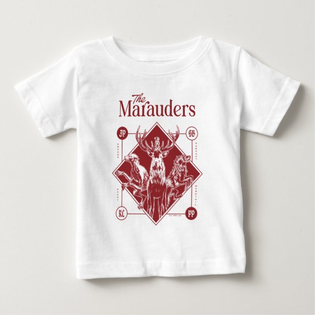 T-shirt Pour Bébé HARRY POTTER™ Les Marauders Animagus Graphique (Devant)