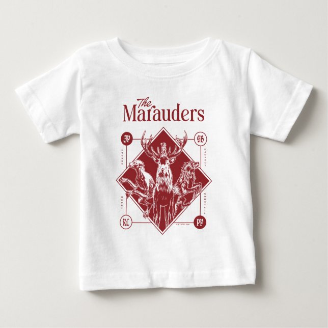 T-shirt Pour Bébé HARRY POTTER™ Les Marauders Animagus Graphisme (Devant)