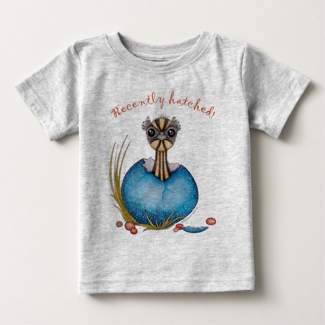 T-shirt Pour Bébé 'Hatch' le vêtement bébé emu (Devant)