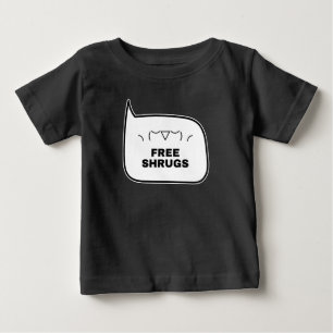 T-shirt Pour Bébé HAUSSES D'ÉPAULES GRATUITES Kaomoji drôles Émotico