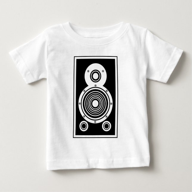 T-shirt Pour Bébé Haut-parleur audio 01 (Devant)