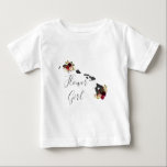 T-shirt Pour Bébé Hawaii State Destination Wedding Flower Girl<br><div class="desc">Hawaii State Destination Rustic Country Chic Marsala Bourgogne Aquarelle Aménagements Floraux & Boho Feathers Fleur Mariage Tutu Shirt~ Vérifiez ma boutique pour voir toute la collection de mariages avec ce design!</div>