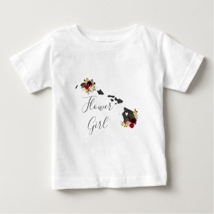T-shirt Pour Bébé Hawaii State Destination Wedding Flower Girl