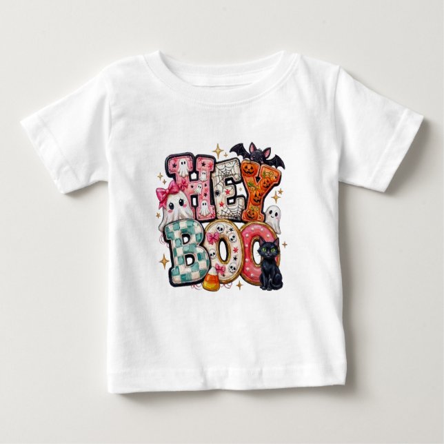 T-shirt Pour Bébé Hé Boo (Devant)