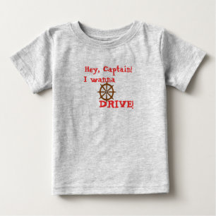 T-shirt Pour Bébé Hé capitaine