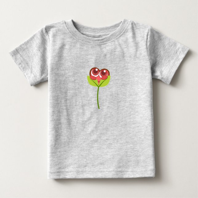 T-shirt Pour Bébé heart flower (Devant)