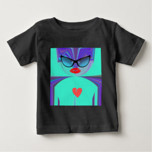 T-shirt Pour Bébé Heart Selfie