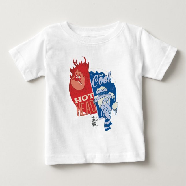 T-shirt Pour Bébé Heat Miser Hot Head & Snow Miser M. Cool (Devant)