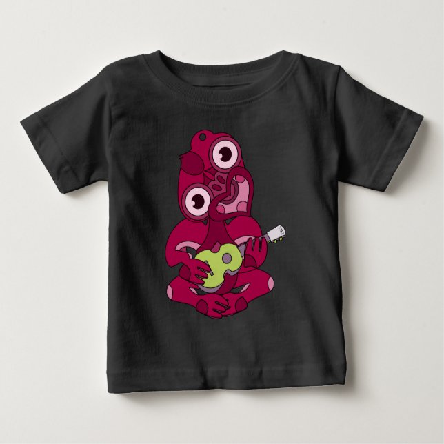 T-shirt Pour Bébé Hei Tiki pour Ngaere green uke 2 (Devant)