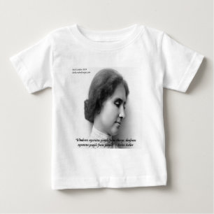 T-shirt Pour Bébé Helen Keller & Célèbre Citation Sourds/Aveugles
