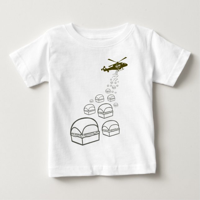 T-shirt Pour Bébé Hélicoptère de Krystal (Devant)
