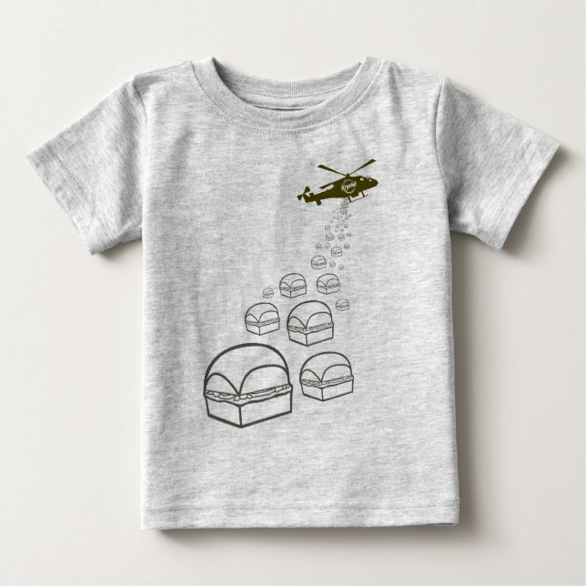 T-shirt Pour Bébé Hélicoptère de Krystal (Devant)