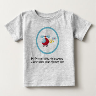 T-shirt Pour Bébé Hélicoptère de maman
