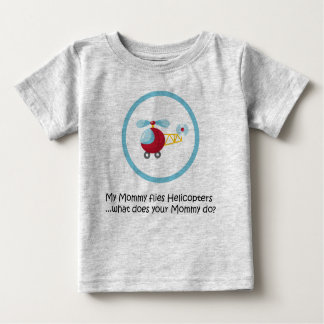 T-shirt Pour Bébé Hélicoptère de maman