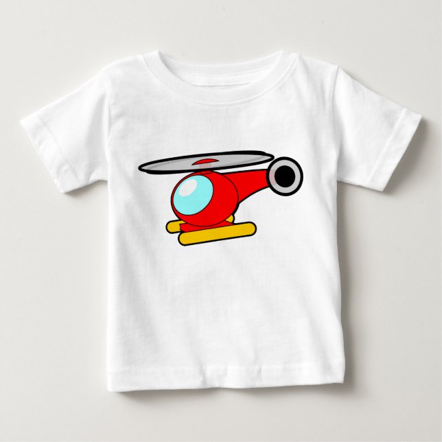 T-shirt Pour Bébé Hélicoptères, hélicoptères, images de giravions (Devant)