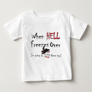 T-shirt Pour Bébé HELL-FREEZES-sur-cendres-[Conver